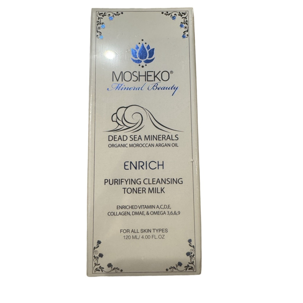 Women's MOSHEKO Purifying Cleansing Toner Milk One Size Beige Blue 120ml